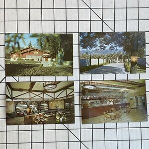 Italian Swiss Colony Winery vintage postcards (4) winery established 1881 in CA